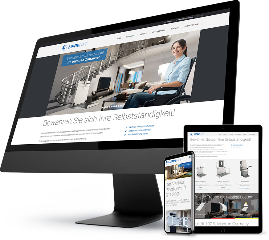 Webdesign Website Responsive-Design LIPPE Lift